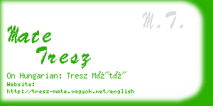 mate tresz business card